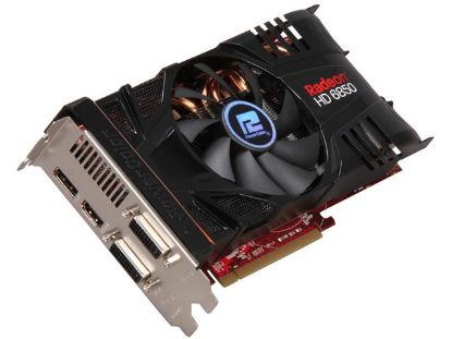 Picture of POWERCOLOR AX6850 1GBD5 PPDHG PCS Radeon HD 6850 1GB 256-bit GDDR5 PCI Express 2.1 x16 HDCP Ready CrossFireX Support Video Card with Eyefini