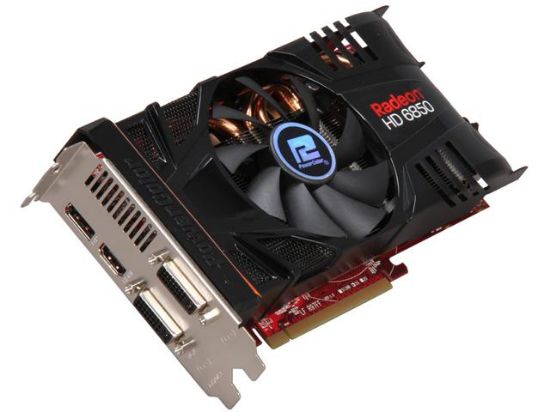 Picture of POWERCOLOR AX6850-1GBD5-PPDHG PCS Radeon HD 6850 1GB 256-bit GDDR5 PCI Express 2.1 x16 HDCP Ready CrossFireX Support Video Card with Eyefini