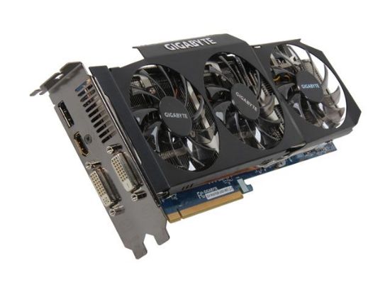 Picture of GIGABYTE GV R697UD 2GD REV2.0 REV2.0 Radeon HD 6970 2GB 256-bit GDDR5 PCI Express 2.1 x16 HDCP Ready CrossFireX Support Video Card