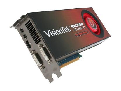 Picture of VISIONTEK 900353 Radeon HD 6970 2GB 256-bit GDDR5 PCI Express 2.1 x16 HDCP Ready CrossFireX Support Video Card with Eyefinity