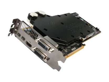 Picture of POWERCOLOR AX6970 2GBD5 WM2DH LCS Radeon HD 6970 2GB 256-bit GDDR5 PCI Express 2.1 x16 HDCP Ready CrossFireX Support Video Card with Eyefnity