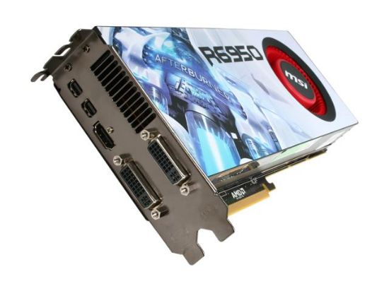 Picture of MSI 7121297000G043C2FC Radeon HD 6950 2GB 256-bit GDDR5 PCI Express 2.1 x16 HDCP Ready CrossFireX Support Video Card with Eyefinity