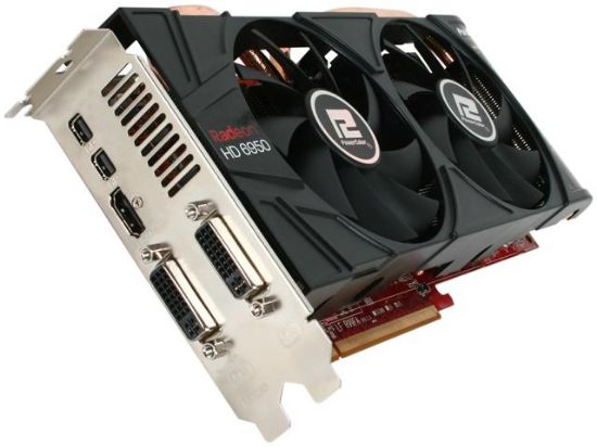 Picture of POWERCOLOR AX6950 2GBD5 2DH Radeon HD 6950 2GB 256-bit GDDR5 PCI Express 2.1 x16 HDCP Ready CrossFireX Support Video Card with Eyefinity