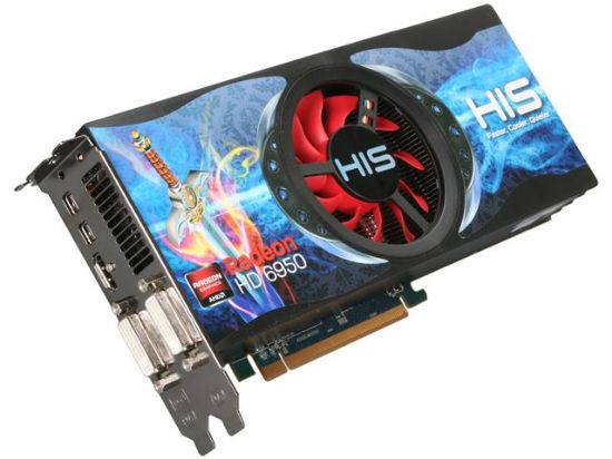 Picture of HIS H695FN2G2M Radeon HD 6950 2GB 256-bit GDDR5 PCI Express 2.1 x16 HDCP Ready CrossFireX Support Video Card with Eyefinity