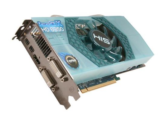 Picture of HIS H695QNT2G2M IceQ X Turbo Radeon HD 6950 2GB 256-bit GDDR5 PCI Express 2.1 x16 HDCP Ready CrossFireX Support Video Card with Eyefinity