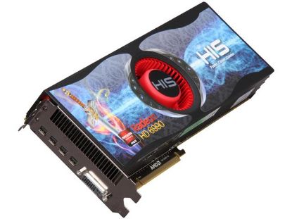 Picture of HIS H699F4G4M Radeon HD 6990 4GB 256-bit GDDR5 PCI Express 2.1 x16 HDCP Ready CrossFireX Support Video Card with Eyefinity