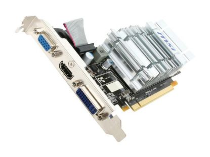 Picture of MSI R5450-MD1GH-D2 Radeon HD 5450 1GB 64-bit DDR2 PCI Express 2.1 x16 HDCP Ready Low Profile Video Card