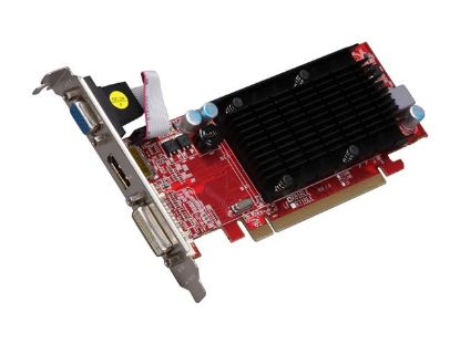 Picture of POWERCOLOR AX5450 512MD2 SD Go! Green Radeon HD 5450 512MB 64-bit DDR2 PCI Express 2.1 x16 HDCP Ready CrossFireX Support Video Card w/ Ey