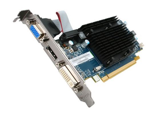 Picture of SAPPHIRE 100291DP Radeon HD 5450 512MB 64-bit DDR3 PCI Express 2.0 x16 Low Profile Video Card