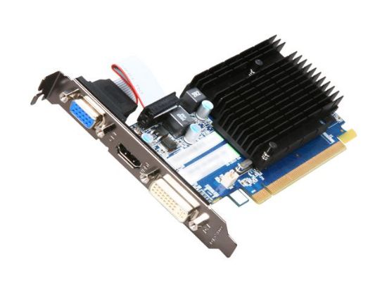 Picture of SAPPHIRE 100291DDR3L Radeon HD 5450 512MB 64-bit DDR3 PCI Express 2.1 x16 HDCP Ready Low Profile Ready Video Card