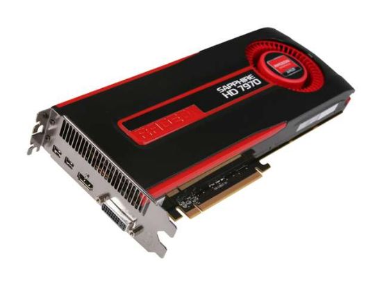 Picture of SAPPHIRE 21197 00 40G Radeon HD 7970 3GB 384-bit GDDR5 PCI Express 3.0 x16 HDCP Ready CrossFireX Support Video Card