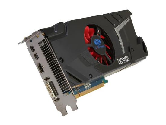 Picture of SAPPHIRE 11196-00-40G Radeon HD 7950 3GB 384-bit GDDR5 PCI Express 3.0 x16 HDCP Ready CrossFireX Support Video Card ( 11196-00-40G)