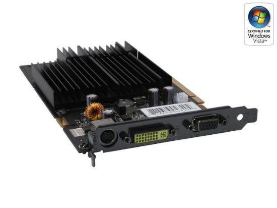 Picture of XFX PV-T73E YARG GeForce 7300GT 512MB 128-bit GDDR2 PCI Express x16 SLI Support Video Card