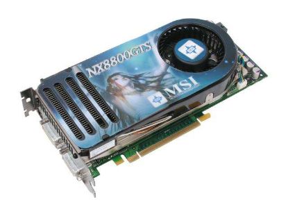 Picture of MSI NX8800GTS T2D320E HD OC GeForce 8800 GTS 320MB 320-bit GDDR3 PCI Express x16 HDCP Ready SLI Support Video Card