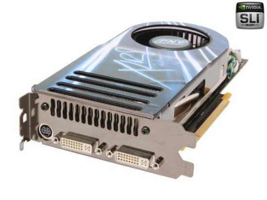 Picture of PNY VCG88GTSXPB GeForce 8800GTS 640MB 320-bit GDDR3 PCI Express x16 HDCP Ready SLI Supported Video Card