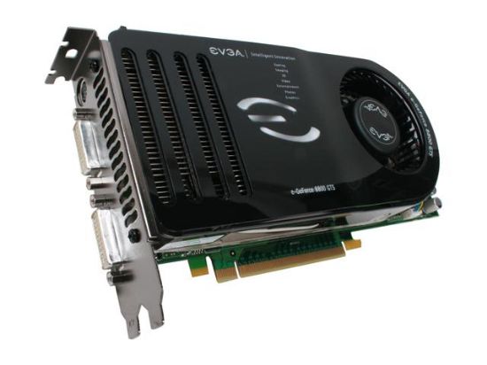 Picture of EVGA 640 P2 N824 KE GeForce 8800 GTS 640MB 320-bit GDDR3 PCI Express x16 HDCP Ready SLI Support Video Card