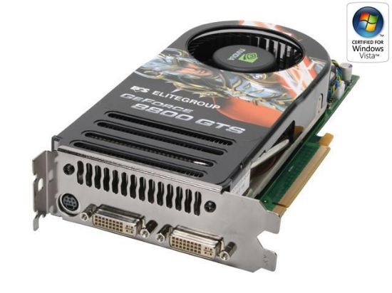 Picture of ECS N8800GTS 640MX GeForce 8800 GTS 640MB 320-bit GDDR3 PCI Express x16 HDCP Ready SLI Support Video Card