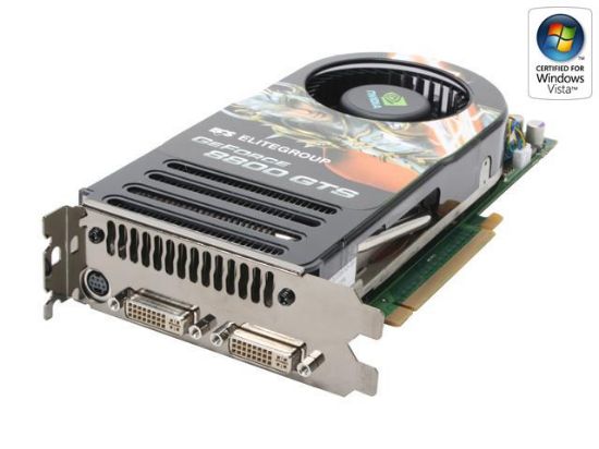 Picture of ECS N8800GTS320MX GeForce 8800 GTS 320MB 320-bit GDDR3 PCI Express x16 HDCP Ready SLI Support Video Card