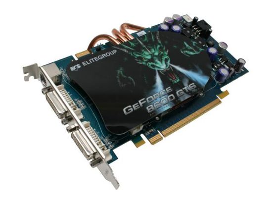 Picture of ECS N8600GTS 256MX HS GeForce 8600 GTS 256MB 128-bit GDDR3 PCI Express x16 SLI Support Video Card