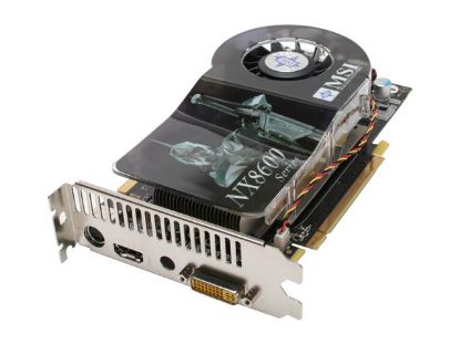 Picture of MSI NX8600GTS-DIAMOND-PLUS GeForce 8600 GTS 256MB 128-bit GDDR3 PCI Express x16 HDCP Ready SLI Support Video Card