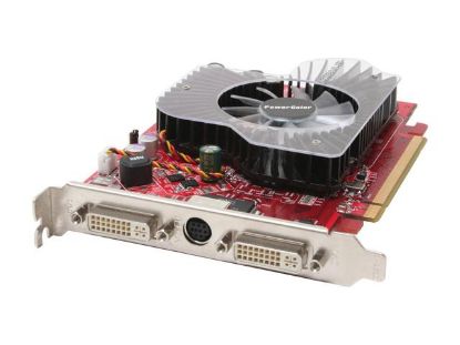 Picture of POWERCOLOR 1600XTBRAVO256 Radeon X1600XT 256MB 128-bit GDDR3 PCI Express x16 VIVO CrossFire Video Card
