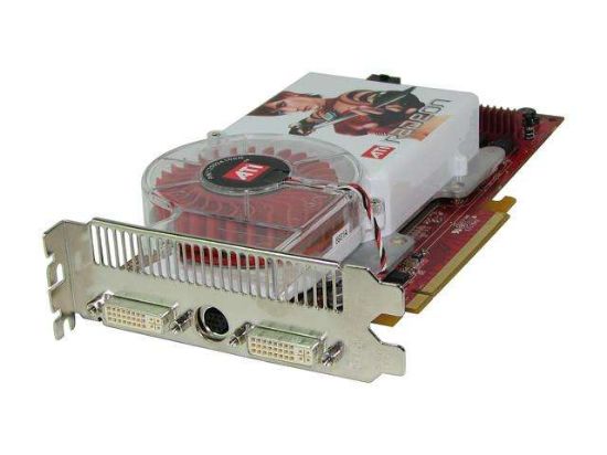 Picture of SAPPHIRE 100186 Radeon X1950XT 256MB 256-bit GDDR3 PCI Express x16 HDCP Ready HDCP Video Card - OEM