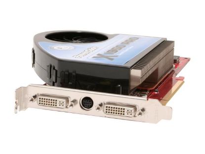 Picture of POWERCOLOR X1950PROXTR256W Radeon X1950PRO 256MB 256-bit GDDR3 VIVO PCI Express x16 Extreme Edition VIVO HDCP Video Card With AC Cooling - OEM