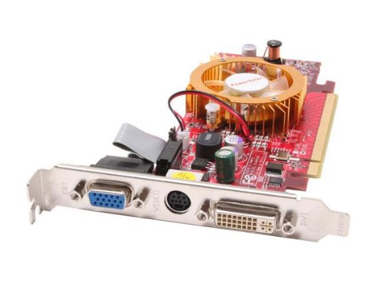 Picture of POWERCOLOR 13-128-HM512MB Radeon X1300 Supporting to 512MB(128MB on Board) 64-bit GDDR2 PCI Express x16 Low Profile Video Card