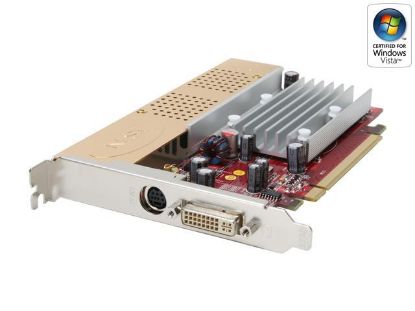 Picture of MSI RX1550 TD256EH Radeon X1550 Support up to 512MB (256MB onboard) 64-bit GDDR2 PCI Express x16 Video Card