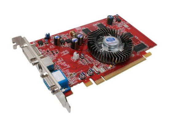 Picture of SAPPHIRE 100224L Radeon X1050 512MB (256MB onboard) 64-bit DDR PCI Express x16 Video Card