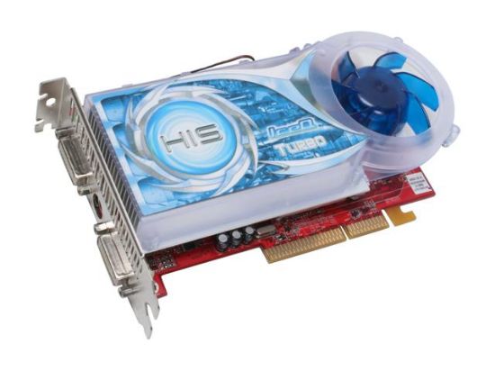 Picture of HIS H165GTQT512GDDAN-R Radeon X1650GT 512MB 128-bit GDDR3 AGP 8X IceQ Turbo Video Card