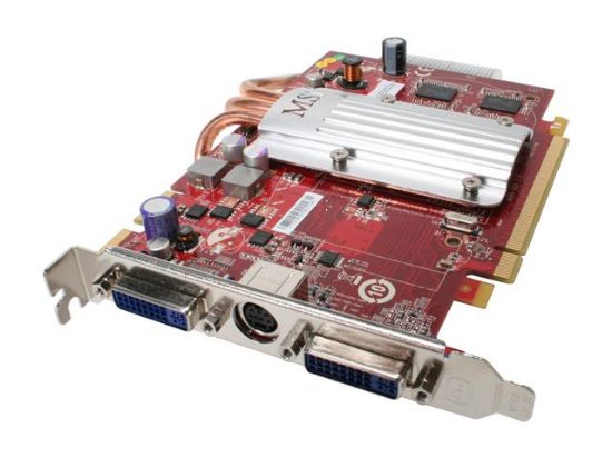 Picture of MSI RX2600XT-T2D512EZ Radeon HD 2600XT 512MB 128-bit GDDR3 PCI Express x16 HDCP Ready CrossFire Supported Silent Heat Pipe Video Card