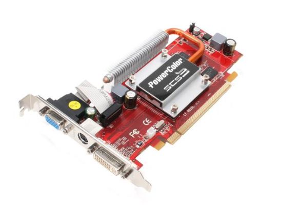 Picture of POWERCOLOR 24PRO-256M-SCS Radeon HD 2400PRO 256MB 64-bit GDDR2 PCI Express x16 HDCP Ready CrossFire Supported Video Card