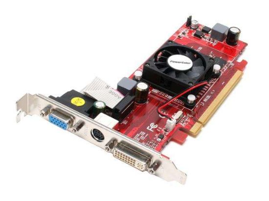 Picture of POWERCOLOR 24PRO256MDDR2 Radeon HD 2400PRO 256MB 64-bit GDDR2 PCI Express x16 HDCP Ready CrossFireX Support Video Card