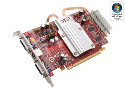 Picture of MSI RX2600PRO T2D256EZ D2 Radeon HD 2600PRO 256MB 128-bit GDDR2 PCI Express x16 HDCP Ready Silent Heatpipe Video Card