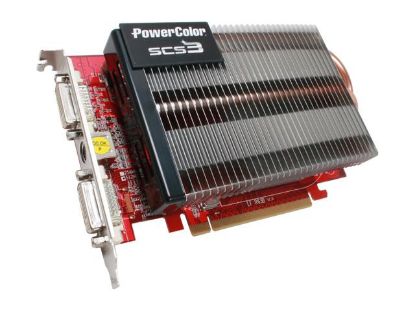 Picture of POWERCOLOR AX3650 512MD2 S3 Radeon HD 3650 512MB 128-bit GDDR2 PCI Express 2.0 x16 HDCP Ready CrossFireX Support Video Card