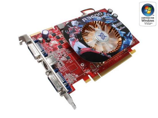 Picture of MSI R3650-T2D512 OC Radeon HD 3650 512MB 128-bit GDDR3 PCI Express 2.0 x16 HDCP Ready CrossFireX Support Video Card