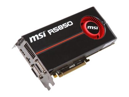 Picture of MSI R5850 PM2D1G OC Radeon HD 5850 1GB 256-bit GDDR5 PCI Express 2.1 x16 HDCP Ready CrossFireX Support Video Card