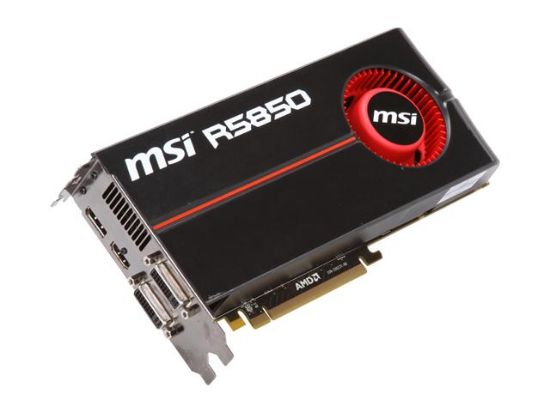 Picture of MSI R5850-PM2D1G-OC Radeon HD 5850 1GB 256-bit GDDR5 PCI Express 2.1 x16 HDCP Ready CrossFireX Support Video Card