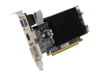 Picture of HIS H657HJ1G Radeon HD 6570 1GB 64-bit DDR3 PCI Express 2.1 x16 HDCP Ready Low Profile Ready Video Card