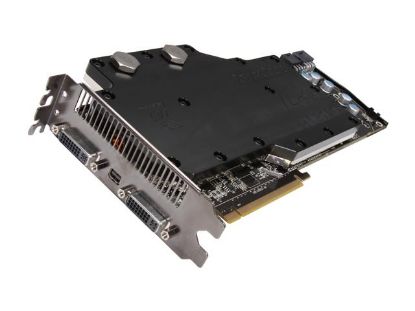 Picture of POWERCOLOR AX5970 2GBD5 WMD LCS Radeon HD 5970 2GB 512 (256 x 2)-bit GDDR5 PCI Express 2.1 x16 HDCP Ready CrossFireX Support Video Card