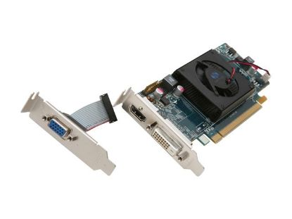 Picture of SAPPHIRE 100321DDR5LP Radeon HD 6450 512MB 64-bit DDR5 PCI Express 2.1 x16 HDCP Ready Low Profile Ready Video Card