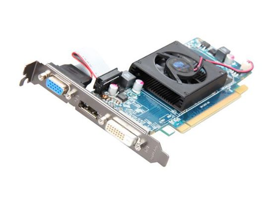 Picture of SAPPHIRE 100321DDR5L Radeon HD 6450 512MB 64-bit GDDR5 PCI Express 2.1 x16 HDCP Ready Low Profile Ready Video Card