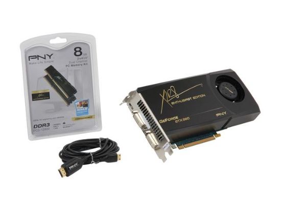 Picture of PNY VCGGTX560XPB-BF3 XLR8 GeForce GTX 560 (Fermi) 1GB 256-bit GDDR5 PCI Express 2.0 x16 HDCP Ready SLI Support Video Card with Battlefiel