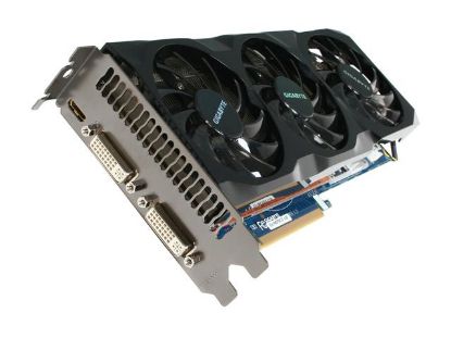 Picture of GIGABYTE GV N570OC 13I Rev2.0 GeForce GTX 570 (Fermi) 1280MB 320-bit GDDR5 PCI Express 2.0 x16 HDCP Ready SLI Support Video Card