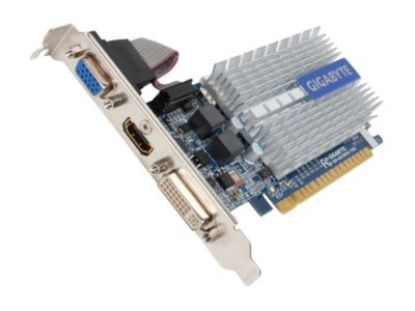 Picture of GIGABYTE GV N210SL 1GI GeForce 210 1GB 64-bit DDR3 PCI Express 2.0 x16 HDCP Ready Low Profile Ready Video Card