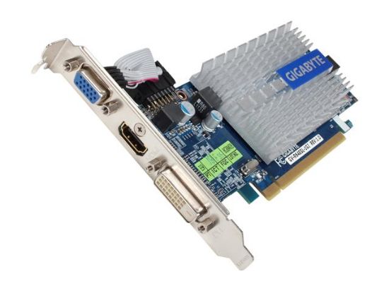 Picture of GIGABYTE GV-R645SL-1GI Radeon HD 6450 1GB 64-bit DDR3 PCI Express 2.1 x16 HDCP Ready Low Profile Video Card