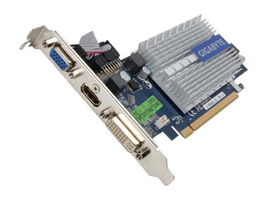 Picture of GIGABYTE GV-R545SL-1GI Radeon HD 5450 1GB 64-bit DDR3 PCI Express 2.1 x16 HDCP Ready Low Profile Video Card