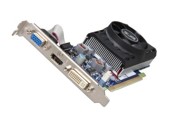 Picture of ECS NGT220C1GQRF GeForce GT 220 128MB 128-bit DDR3 PCI Express 2.0 x16 HDCP Ready Low Profile Ready Video Card