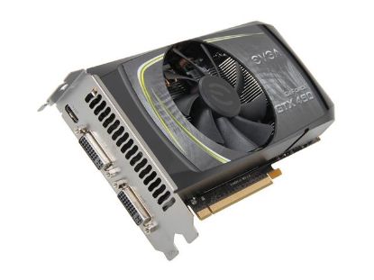 Picture of EVGA 01G P3 1363 A1 GeForce GTX 460 (Fermi) 1GB 192-bit GDDR5 PCI Express 2.0 x16 HDCP SuperClocked Ready SLI Support Video Card